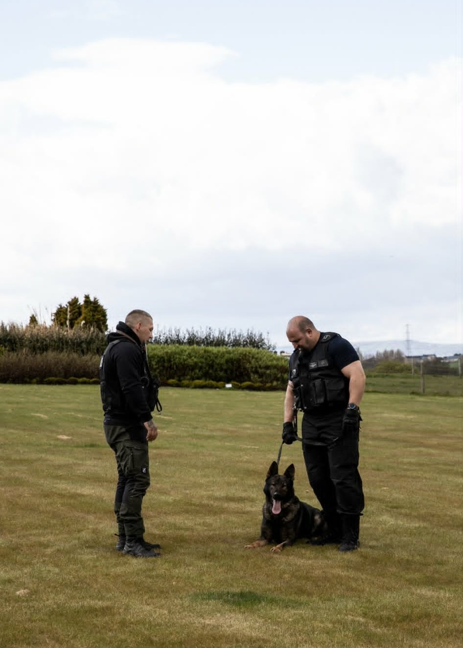Dog unit team on patrol