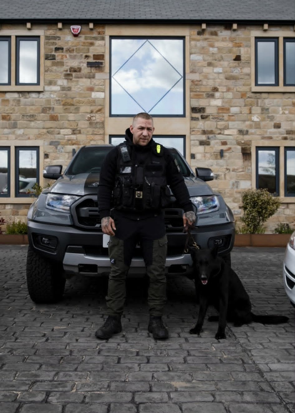 Rural security patrol in open area